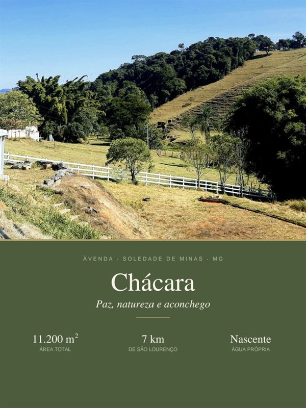 Chácara a Venda no Soledade de Minas em São Lourenço - Foto do Im�vel